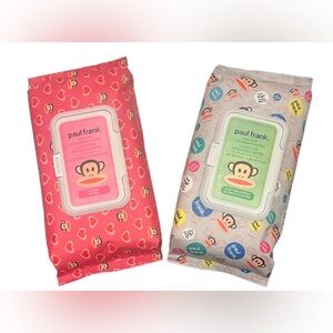 Paul Frank Makeup Cleansing Wipes | Set of 2 Packs | Retinol & Aloe | New